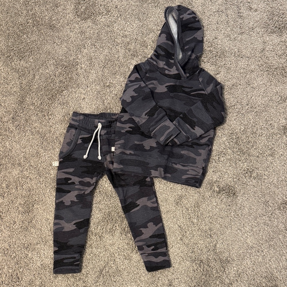 Kids Camouflage Jogger Set